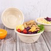 JAYEEY 33OZ Round Disposable bowls with lids, Sugarcane Fiber Biodegradable