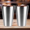 6PCS Stainless Steel Cups 16 oz, Double Wall Vacuum Insulated