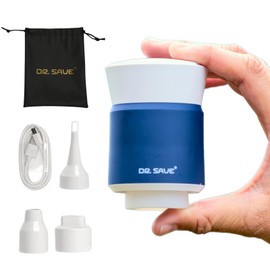 DR.SAVE Alpha Power Portable Air Pump/Vacuum Clothing Compression Bag, Storage Bag (Navy Blue, Air Pump Only)