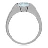 Silvershake 1.54ct. 9X7mm Genuine Oval Shape Blue Aquamarine 925 Sterling