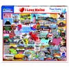 White Mountain Puzzles New I Love Maine, 1000 Piece Jigsaw