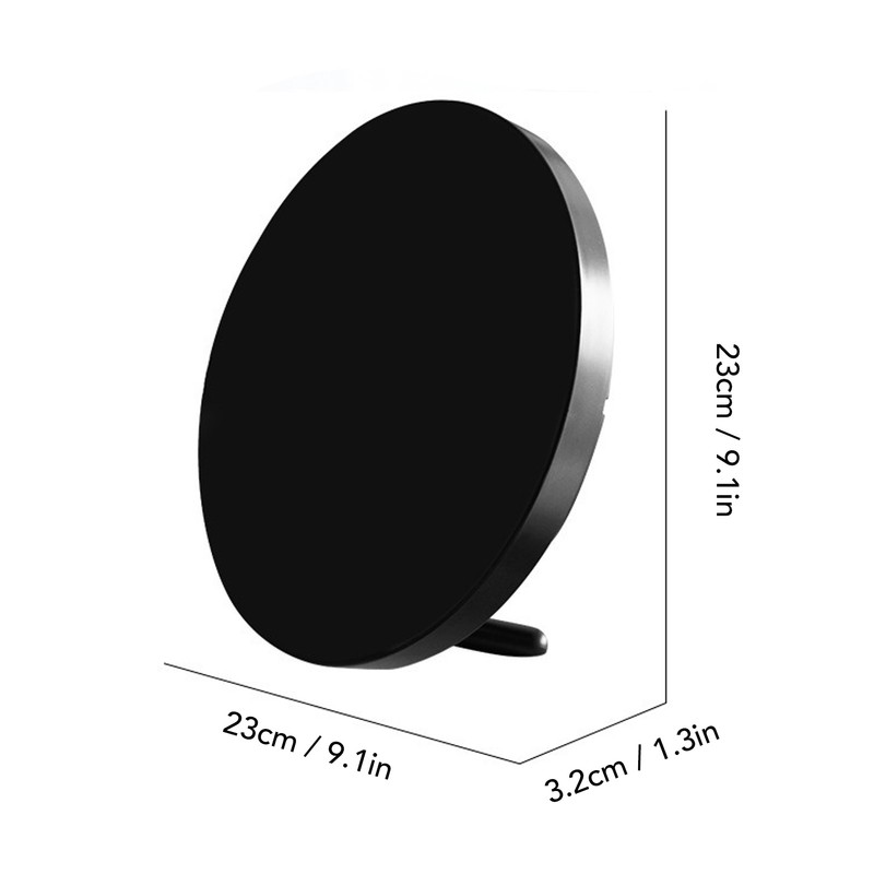 Round Digital Wall Clock 12 24Hr USB Powered Silent Modern