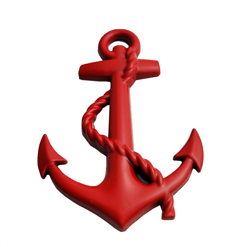 New Red Anchor Emblem Anchor Badge Thick Decal Universal for
