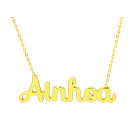 Damen-Halskette mit Namen, Edelstahl, mit Original-Geschenkbox, personalisierter Schmuck für Freunde, Brautpaar Only Faith, standard, Edelstahl, Nicht zutreffend.