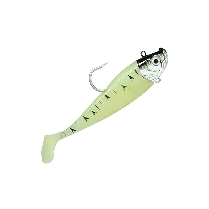 Dieter Eisele Hörminator Shad Loom Tiger Rubber Fish with Jig