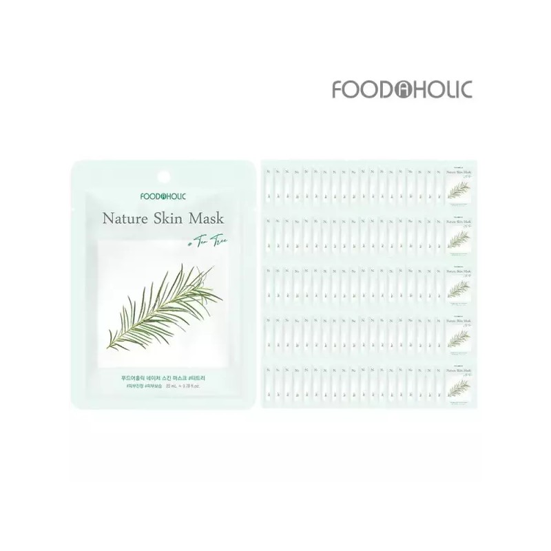 Nature Skin (100매) 네이처스킨 티트리 마스크팩 Nature Skin Tea Tree