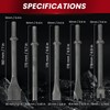 AMGSH 10 Pcs Air Hammer Pneumatic Chisels Tools, 9pcs 0.401''