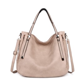 HuxFam Hobo Handbags Purses for Women Vegan Leather Crossbody Shoulder Bags Tote with Adjustable Strap