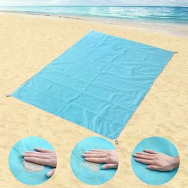 Almineez Sandproof Beach Mat Picnic Blanket Waterproof - Beach Blanket 200 x 150cm Picnic Rug Extra Large Waterproof Sand Free Mat for Beach, Camping, Hiking Compact Lightweight