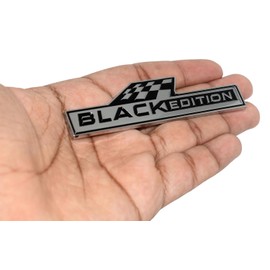 Generic Incognito Black Edition Emblem Sticker for All Cars, Metal (Black) (Silver Black)