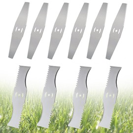 eupdd Pack of 10 Electric Grass Trimmer Replacement Blade: Metal Blade for Grass Trimmer, Cutting Grass Leaf, High-Quality Replacement Blades, Durable Metal Blades, Ideal for Gardening