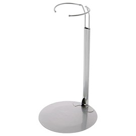 Plymor DSP-90S Silver Adjustable Doll Stand, fits 15, 16, 17, 18, 19, 20, and 21 inch Dolls, Waist is 3 to 4 inches Wide, 8 to 11 inches Around