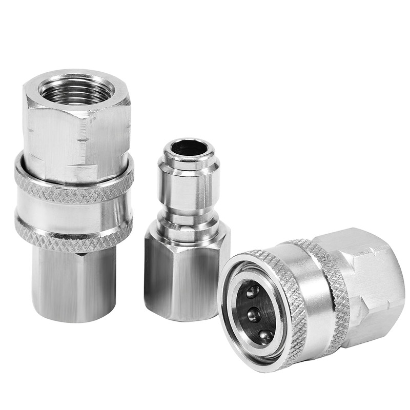 Raincovo Pressure Washer Quick Connect Fittings, 3/8 Inch Adapter Set,