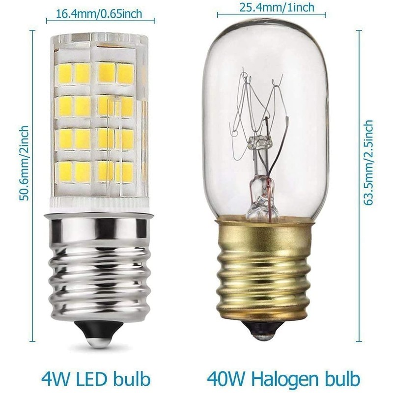 E17 LED Bulb for Microwave Oven,Kitchen Appliance Light Bulb, Stovetop