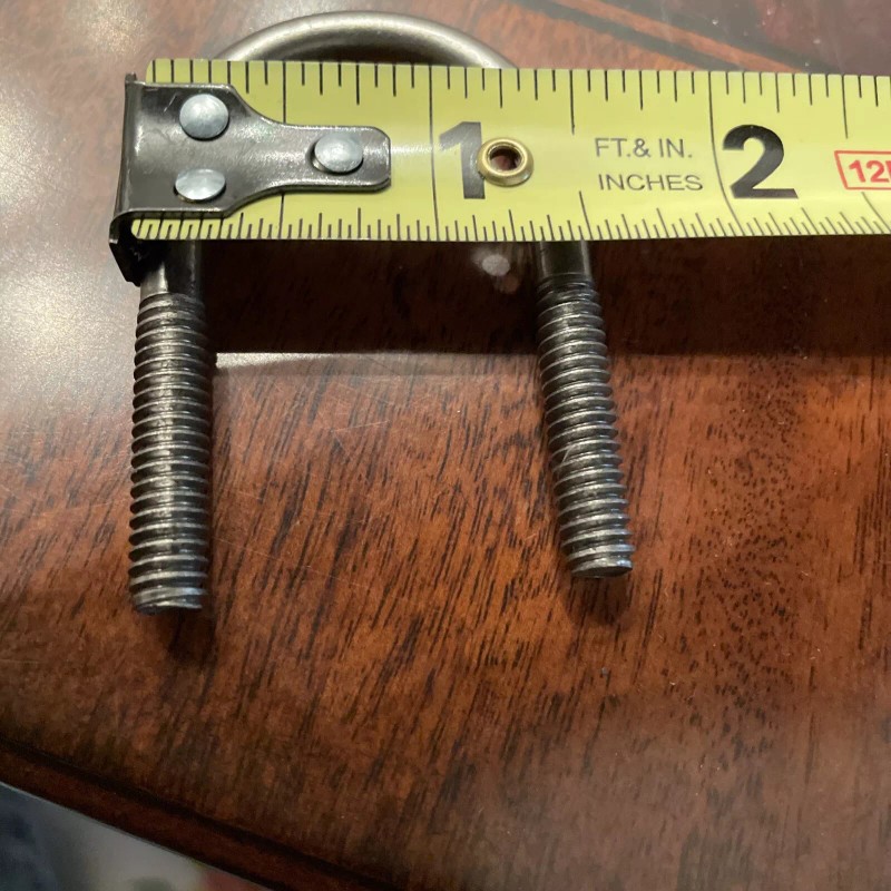 U-BOLT 304 STAINLESS STEEL 1/4" -20X 2.00" With Nuts Qty