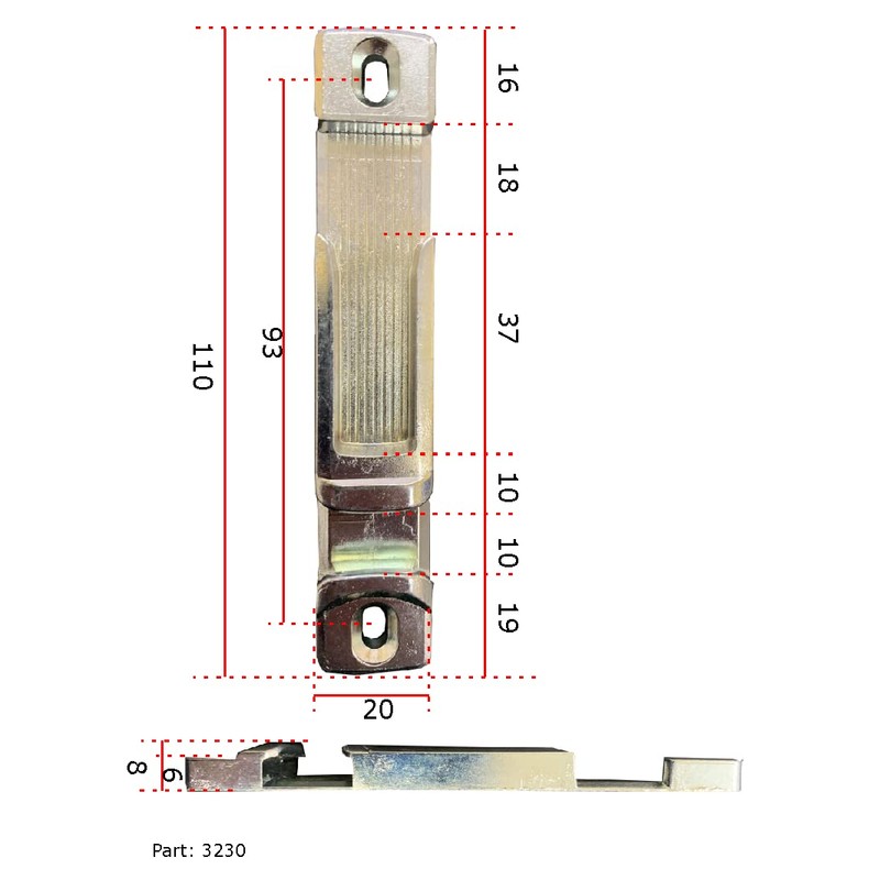 Fuhr Tilt Turn Striker Bottom Tilt Keep Plate Pivot Tip