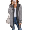 Sidefeel Hooded Sweaters for Women Open Front Chunky Knit Cardigans