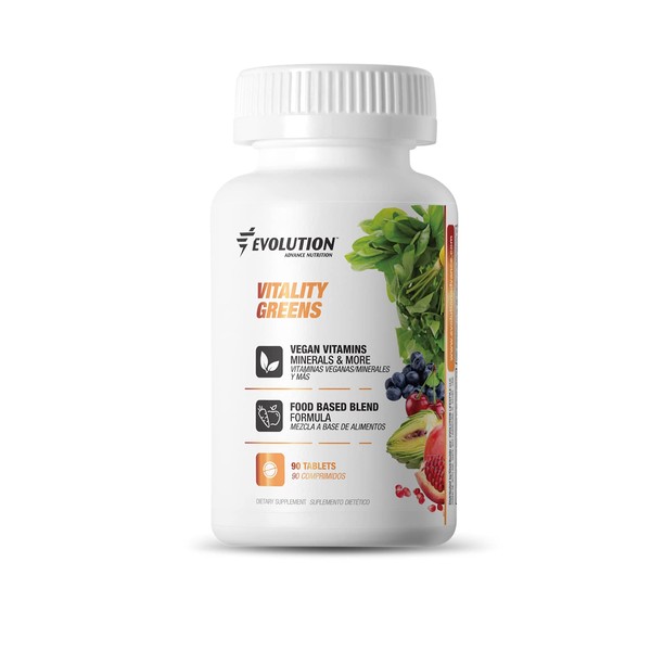 Evolution Advance Nutrition Vitality Green, 90 Tablets – Fruit and Veggie Supplement, Rich in Vitamins and Minerals – Vegan