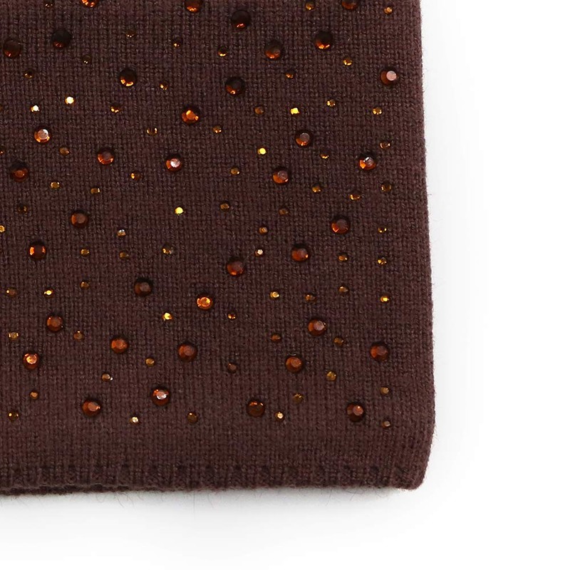 AnJuHoPa Headband with Rhinestones, Earmuffs with Soft Fleece Lining, Winter