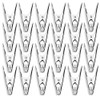 48 Pack - Long Lasting, Stainless Steel Clothespins - Strong