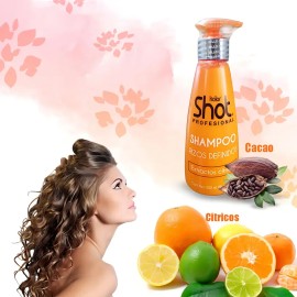 Shampoo Rizos Definidos Sin Sal Con Aceite De Coco Para Cabello Rizado y Ondulado