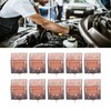 10 Pcs Waterproof Automotive Relay 80A 5 Pin SPDT Universal
