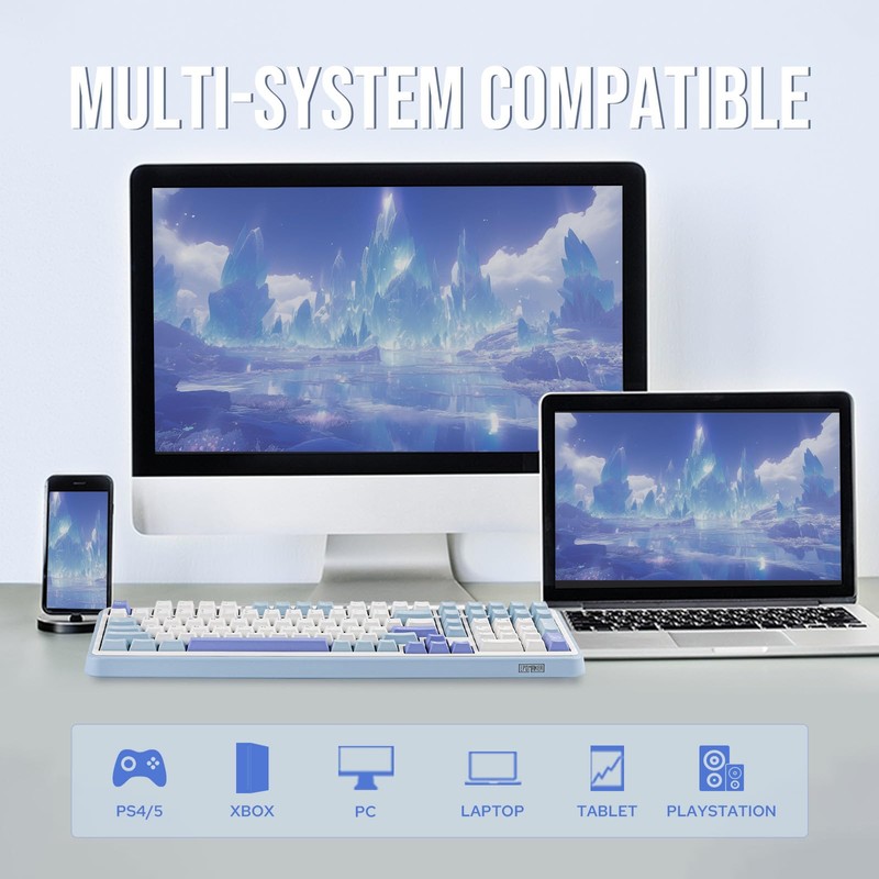 EPOMAKER TH99 Tri-Mode Wireless Mechanical Keyboard with 8000mAh Battery, Hot