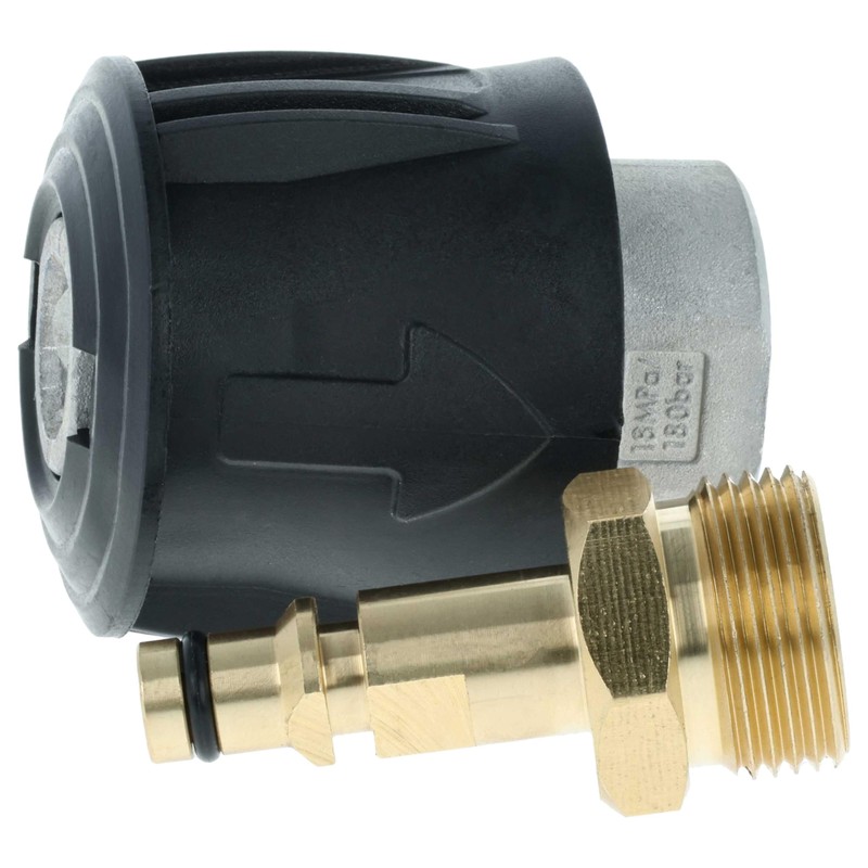 vhbw 2-Piece Adaptor Set to M22 Thread Compatible with Kärcher