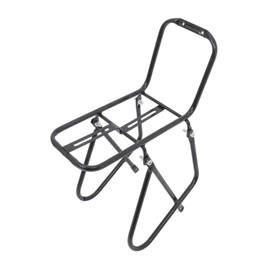 Abaodam Mountain Bike Front Rack Durable Metal Cargo Carrier for Disc Brake Compatibility Reinforced Load Capacity Versatile Fit for Various Models for Touring and Outdoor Riding