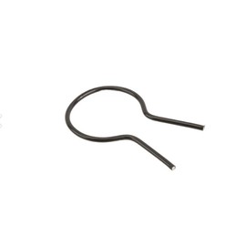 EZ Twist 2" (1 7/8" OD) x 8 Gauge Preformed Steel Tie Wire - Fence Ties - 100 Pack (Black Vinyl Coated)