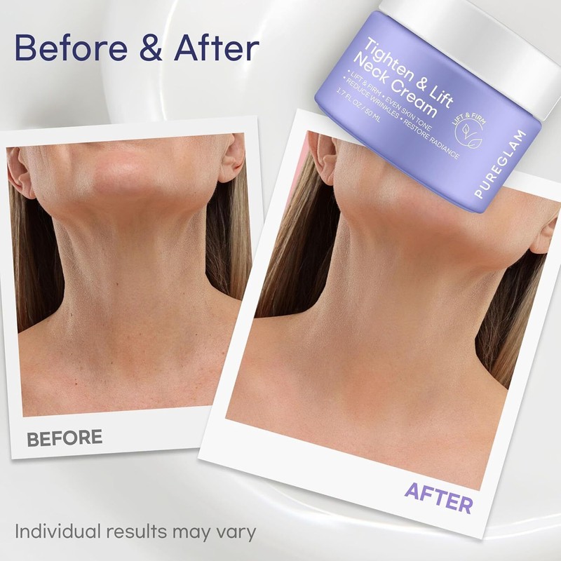 PureGlam Neck Firming Cream: Tightening & Lifting Anti-Aging Moisturizer 50ML