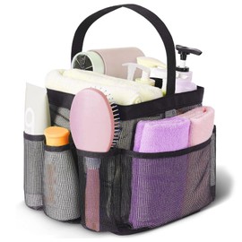 LERAO Mesh Shower Caddy Portable,Shower Bag Mesh Beach Bag,College Dorm Room Essentials for Girls Guys Shower Caddy