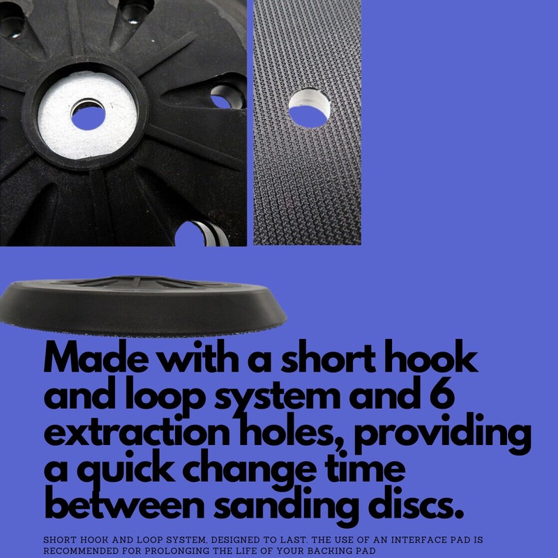 6" 150mm Backing pad for Metabo SXE 450 631158000 -