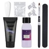 GZMAYUEN Nail Extension Gel Set Poly Nails Soft White Colours