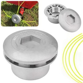 Mikqky Aluminium Alloy Grass Trimmer Head, Trimmer Head, Aluminium Strimmer Head, Used to Replace the Spool of Lawnmower Parts