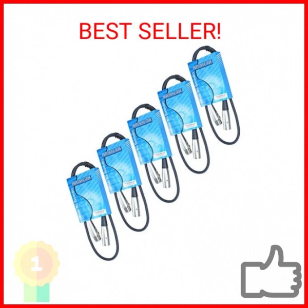 Does Not Apply 5 Pack 6 Foot FT Feet XLR