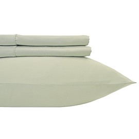 Royal Hotel Bedding Solid Sage 300-Thread-Count 2pc / Pair King Size 20" x 40" Pillowcases 100-Percent Cotton, Sateen, Pillow Cases