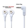 Tens Replacement Lead Wires - Two 3.5mm Snap Connectors -