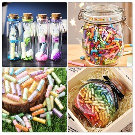 Pack of 100 Loose Tombola, Loose to Write Yourself, Colourful Mixed Tombola Loose, Colourful Small Notes Labelling Good Luck Wish Paper Rolls for Children's Birthday Anniversary Celebration Festival