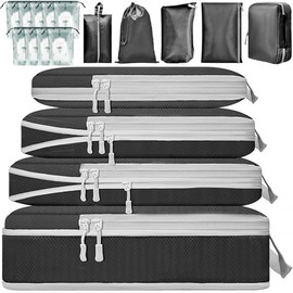 Bolsa Organizador de Viaje para Compresión, TOTEBAG 18PCS Bolsas de Viaje Organizador, Impermeable Bolsas para Viaje Organizadoras, para Maletas, Cosm