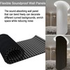 94.5 x 23.6 in Acoustic Wood Wall Panels,3D Flexible Soundproof