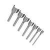 7pcs Set DIY Leather Carft Half -Round Punch Belt End