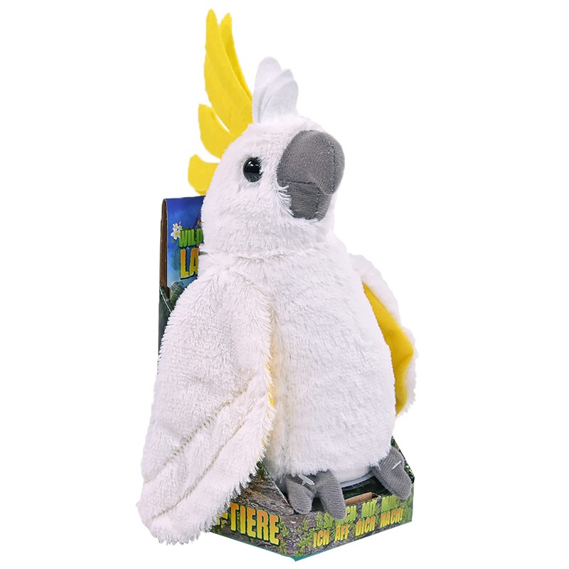 Kögler 75996 – Laber Animal Cockatoo Lucky, approx. 24 cm