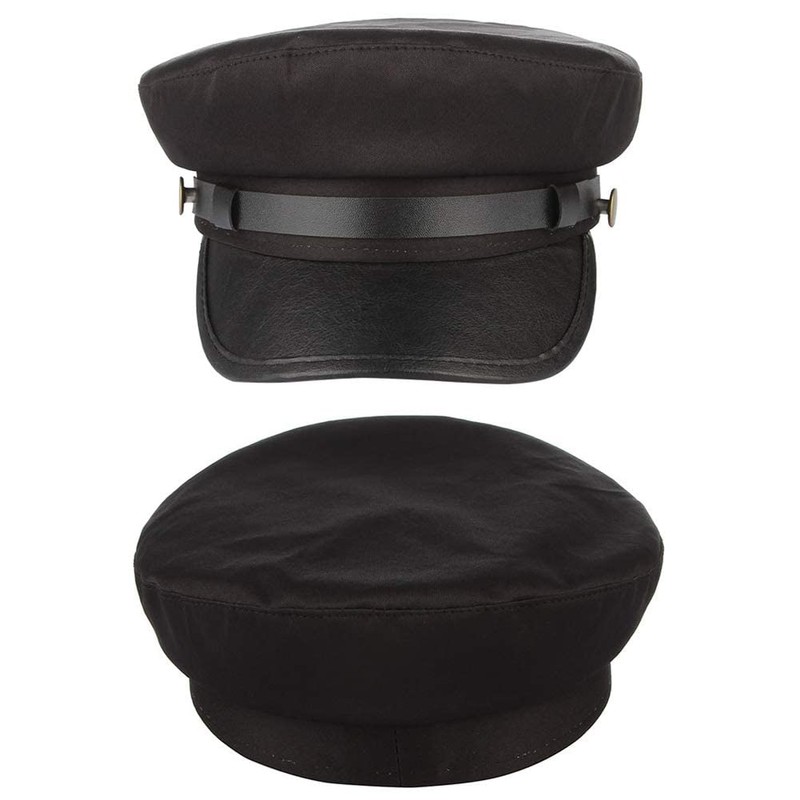 YUWXII Chauffeur Hat for Men Women, Classic Vintage Captain Hat