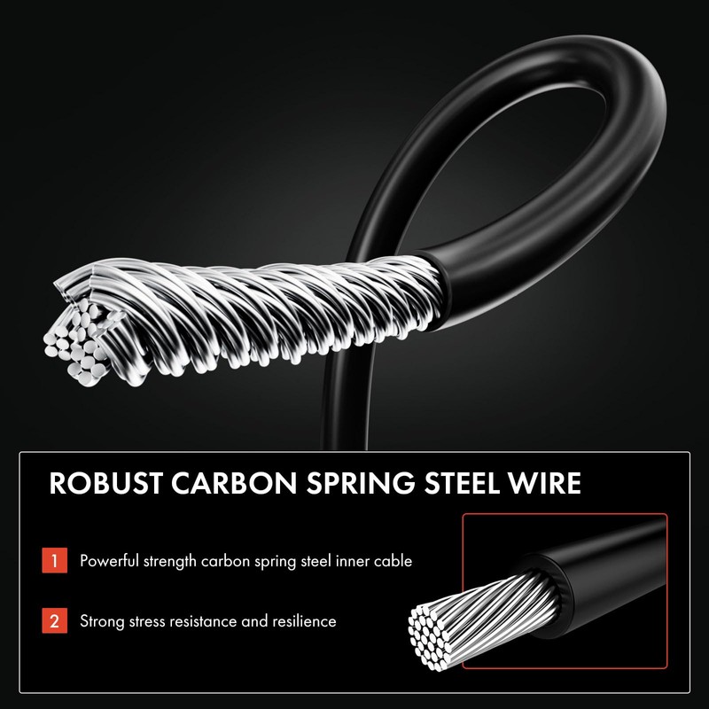Frankberg Cable Parking Brake Handbrake Ropes Rear Left Compatible with