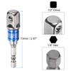 uxcell 1/2" Drive 17mm 6-Point Deep Sockets 3" Length with