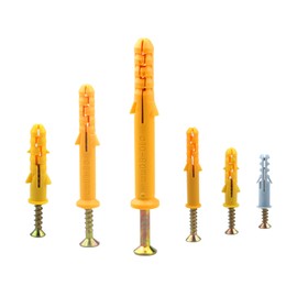 140 Pcs Screws And Wall Plugs Set,Anchor Bolts For Masonry、Brick、Concrete (M5/6/8/10) Heavy Duty Expansion Rawl Plugs Assorted To Wall Fixings（25/30/40/60/80mm）