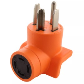 AC WORKS® 30A 125/250V NEMA 14-30 Male Plug to 30A 125/250V NEMA L14-30 Female Connector