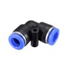 sourcing map Plastic Elbow Push to Connect Tube Fitting 8mm
