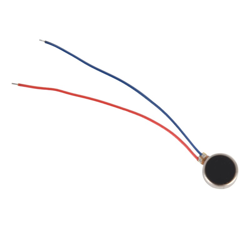 Pack of 20 Mini Vibration Motors, Tiny 2 Wires Flat